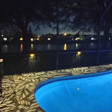 3000Sf Fenced Waterfront Private Pool Villa 15 Minutes From Disney!